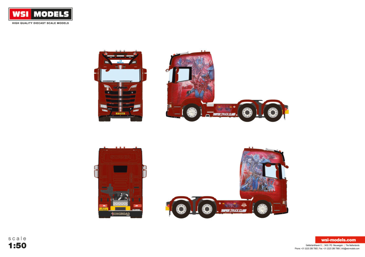 WSI 01-4253 SCANIA S HIGHLINE1/50 WSI Scania Diecast Cars, Trucks