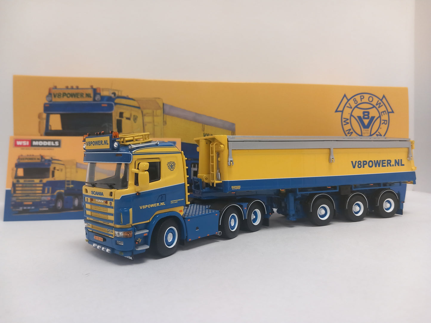 WSI 02-3647 V8 POWER + TIPPER TRAILER - SCANIA