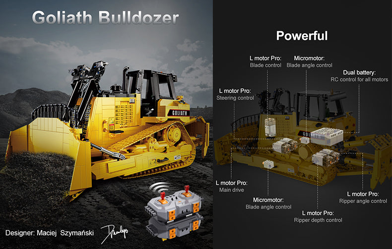 * FINAL REDUCTION * BUILDING BRICK SET CADA C61056W GOLIATH DOZER