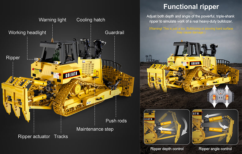 * FINAL REDUCTION * BUILDING BRICK SET CADA C61056W GOLIATH DOZER