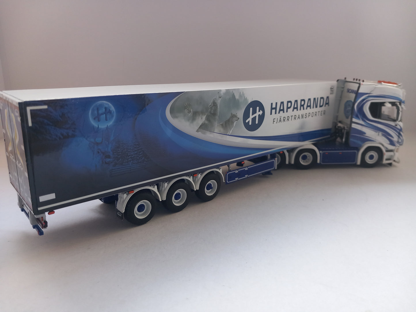 WSI 01-4223 HAPARANDA FJARRTRANSPORT TRUCK & TRAILER - SCANIA *LAST ONE*